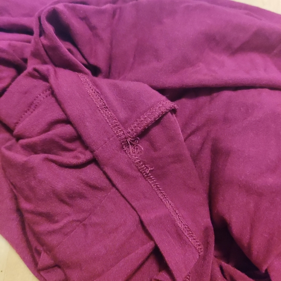 Laura Petites Dark Red Low Neckline Revealing Wrap Style Tank Top - Picture 7 of 7